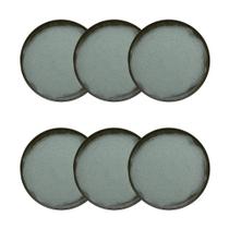 Conjunto De Pratos De Sobremesa 06 Peças Flat Pacífico Oxford Conjunto De Pratos De Sobremesa 06 Peças Flat Pacífico Oxford