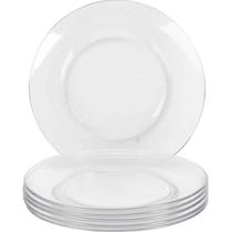 Conjunto de Pratos de Sobremesa 19cm 6 Peças - Duralex