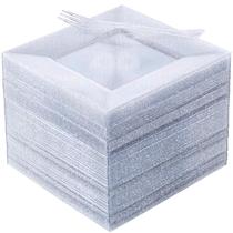 Conjunto de pratos de sobremesa DaYammi Silver com pratos de aperitivo e garfos