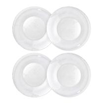 Conjunto de Pratos de Sobremesa Forjado de Vidro 18cm - Durax