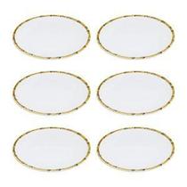 Conjunto de Pratos de Sobremesa Linha Bambu - Scalla Conjunto de Pratos de Sobremesa Linha Bambu - Scalla