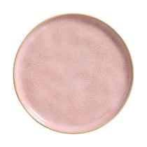 Conjunto de pratos de sobremesa litchi em cerâmica gres rosa 21,5cm 6 peças - Porto Brasil