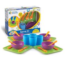 Conjunto de Pratos Didático Learning Resources New Sprouts Serve It! - 24 Peças