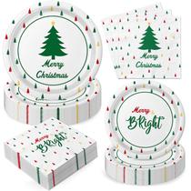Conjunto de Pratos e Guardanapos de Natal Oigco - Decoração Festiva Conjunto de Pratos e Guardanapos de Natal Oigco - Decoração Festiva