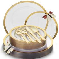 Conjunto de pratos e talheres descartáveis da Madee Heavyweight