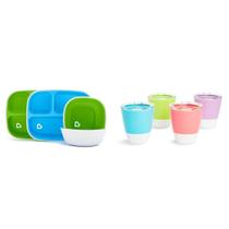Conjunto de pratos e tigelas e copos de treino Munchkin Splash 4 unidades Conjunto de pratos e tigelas e copos de treino Munchkin Splash 4 unidades