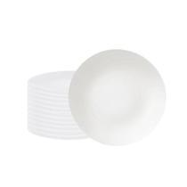Conjunto De Pratos Fundo Leonora 12 Peças Em Porcelana Branca 21 Cm - Tramontina 96010210 Conjunto De Pratos Fundo Leonora 12 Peças Em Porcelana Branca 21 Cm - Tramontina 96010210
