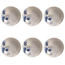 Conjunto de Pratos Fundos 06 Peças Coup New Blue Porto Brasil