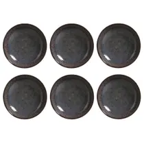 Conjunto De Pratos Fundos 06 Peças Linhas Titanium Porto Brasil