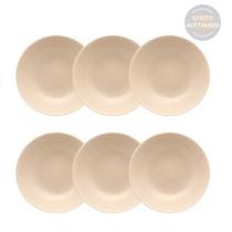 Conjunto de Pratos Fundos 06 Peças Merengue Oxford Conjunto de Pratos Fundos 06 Peças Merengue Oxford