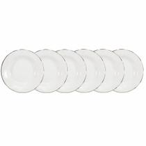 Conjunto De Pratos Fundos 06 Peças Pomerode Prata Schmidt