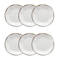 Conjunto de Pratos Fundos 06 Peças Ryo Maresia Oxford