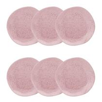 Conjunto de Pratos Fundos 06 Peças Ryo Pink Sand Oxford Conjunto de Pratos Fundos 06 Peças Ryo Pink Sand Oxford