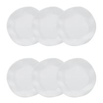 Conjunto de Pratos Fundos 06 Peças Ryo White Oxford Conjunto de Pratos Fundos 06 Peças Ryo White Oxford