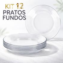 Conjunto De Pratos Fundos 12 Peças Conjunto De Pratos Fundos 12 Peças