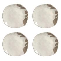 Conjunto De Pratos Rasos 04 Peças Orgânico Eco Pampa Porto Brasil Conjunto De Pratos Rasos 04 Peças Orgânico Eco Pampa Porto Brasil
