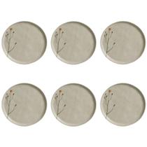 Conjunto de Pratos Rasos 06 Peças Bio Campestre Porto Brasil