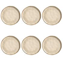 Conjunto De Pratos Rasos 06 Peças Bio Raio Porto Brasil
