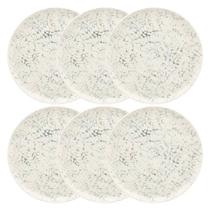 Conjunto de Pratos Rasos 06 Peças Flat Tie-Dye Oxford