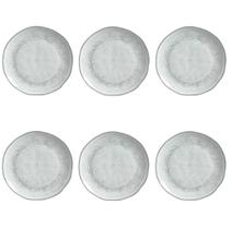 Conjunto de Pratos Rasos 06 Peças Orgânico Echo Porto Brasil