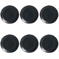 Conjunto de Pratos Rasos 06 Peças Orgânico Eclipse Porto Brasil