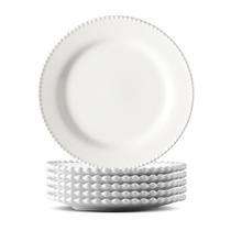 Conjunto De Pratos Rasos 12peças 27cm Branco- Dolce Home