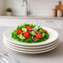 Conjunto De Pratos Rasos 4 Peças Perla 27cm Elegante