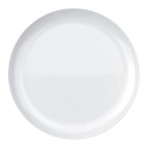 Conjunto de Pratos Rasos Nadir Vidro Branco Opaline Blanc Peso Controlado 12 peças