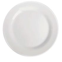 Conjunto de Pratos Rasos Nadir Vidro Branco Opaline Menu 24 peças