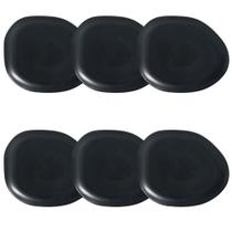 Conjunto de Pratos Rasos Oval 06 Peças Orgânico Eclipse Porto Brasil