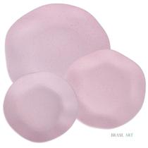 Conjunto de Pratos Ryo Pink Sand de Porcelana 18 Peças - Oxford Porcelanas
