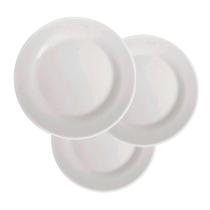 Conjunto de Pratos Sobremesa Nadir Vidro Branco Opaline Menu 24 peças Conjunto de Pratos Sobremesa Nadir Vidro Branco Opaline Menu 24 peças