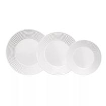 Conjunto de Pratos Vidro Temperado Opaline Saturno Redondo Resistente Duralex
