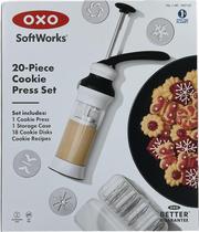 Conjunto de prensa de biscoitos OXO Softworks de 20 peças com estojo de armazenamento