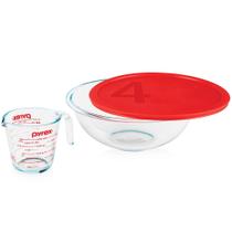 Conjunto de Preparação Pyrex Smart Essentials 3 Peças de Vidro com Tigela de Mistura 4L