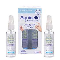 Conjunto de presente Aquinelle Toilet Tissue Mist, alternativa ecológica e não entupidora aos lenços umedecidos laváveis. Basta borrifar em qualquer papel higiênico dobrado (2 pacotes Ocean Breeze de 3,25 onças)