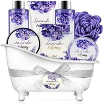 Conjunto de presente BODY & EARTH Lavender Honey Bath & Shower, 8 unidades Conjunto de presente BODY & EARTH Lavender Honey Bath & Shower, 8 unidades