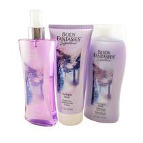 Conjunto de presente Body Fantasies Twilight Mist para mulheres 240 ml/200 ml/350 ml