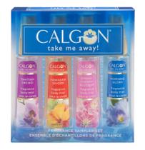 Conjunto de presente Calgon Take Me Away para mulheres com spray corporal de 60 ml x4 Conjunto de presente Calgon Take Me Away para mulheres com spray corporal de 60 ml x4