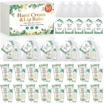 Conjunto de presente: creme para mãos e protetor labial VESPRO, pacote com 50 sacolas de presente