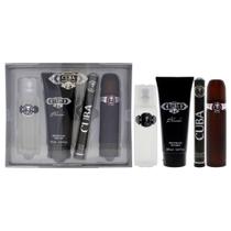 Conjunto de presente Cuba Cuba Black Men EDT 100mL Spray 50mL Spray