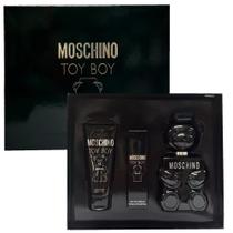 Conjunto de presente de 3 peças Perfume Moschino Toy Boy Eau de Parfum