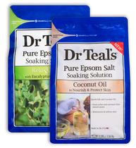Conjunto de presente de banho Dr. Teal's Epsom Salt Relax & Relief de 3 libras (pacote com 2)