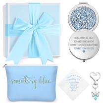Conjunto de presente de casamento Fumete Something Blue com lenço Conjunto de presente de casamento Fumete Something Blue com lenço