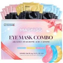 Conjunto de presente de máscara de olhos Maskiss 24 pares de 3 cores para mulheres