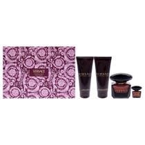 Conjunto de presente de perfume Versace Crystal Noir para mulheres, 4 peças Conjunto de presente de perfume Versace Crystal Noir para mulheres, 4 peças