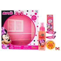 Conjunto de presente Disney Minnie Mouse para crianças, 5 unidades de spray corporal de 100 ml