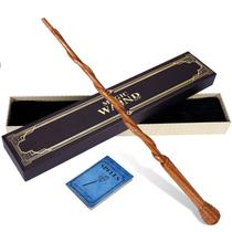 Conjunto de presente esculpido à mão com varinha mágica de madeira ChampWe 39 cm