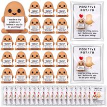 Conjunto de presente Gejoy Positive Potato, 75 unidades com batata de borracha e cartão Conjunto de presente Gejoy Positive Potato, 75 unidades com batata de borracha e cartão