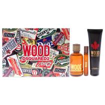 Conjunto de presente masculino Perfume DSQUARED2 Wood 100mL EDT + 10mL EDT